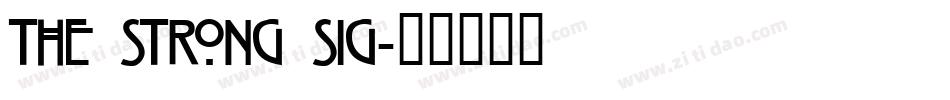 the strong sig字体转换